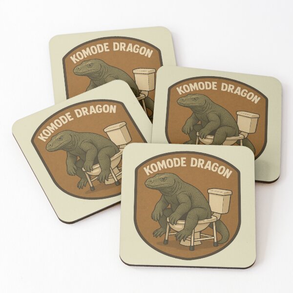 Item preview, Komode Dragon – Funny Komodo Dragon Toilet Pun designed and sold by hangmeart.