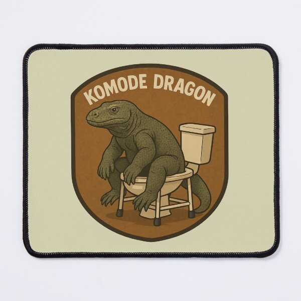 Item preview, Komode Dragon – Funny Komodo Dragon Toilet Pun designed and sold by hangmeart.
