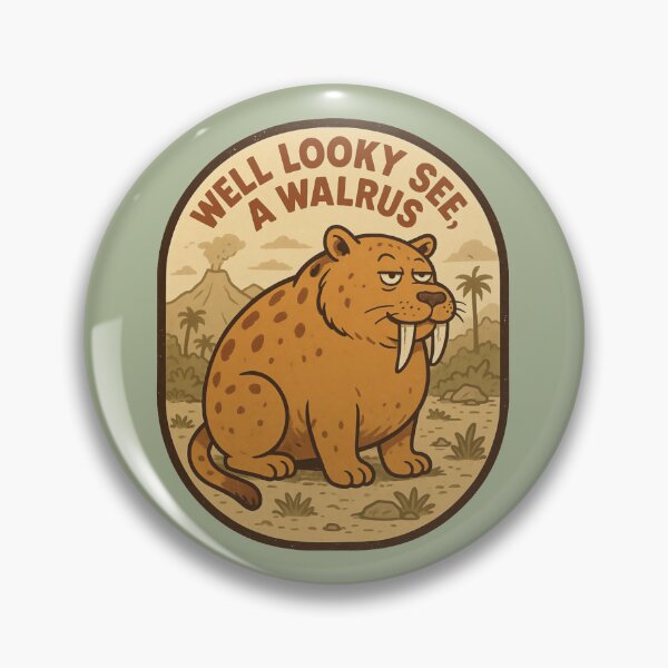 Item preview, Well Looky See, a Walrus – Funny Saber-Toothed Walrus designed and sold by hangmeart.