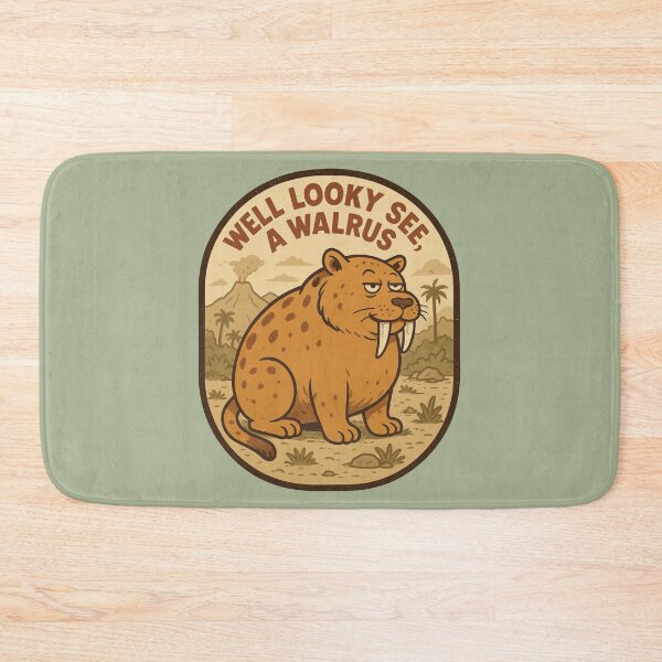 Item preview, Well Looky See, a Walrus – Funny Saber-Toothed Walrus designed and sold by hangmeart.