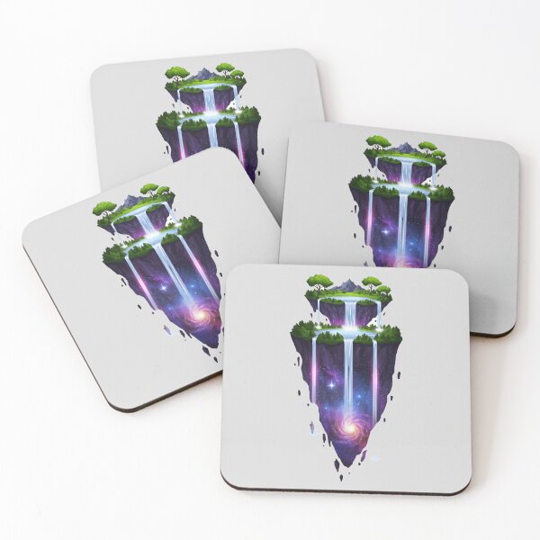 Item preview, Floating Islands with Waterfalls Dripping Into Space designed and sold by ARM-Designs.