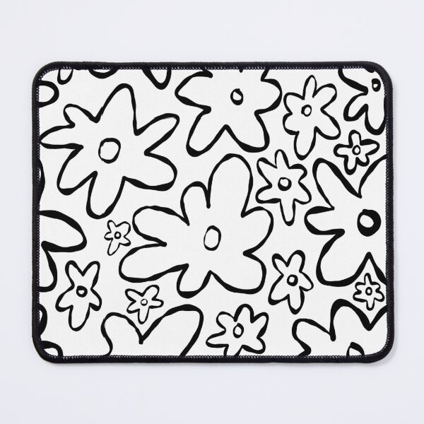 Item preview, Black and White Flower Pattern designed and sold by BethyPig.