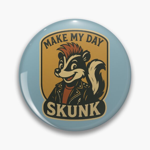 Item preview, Make My Day Skunk – Funny Punk Rock Skunk designed and sold by hangmeart.