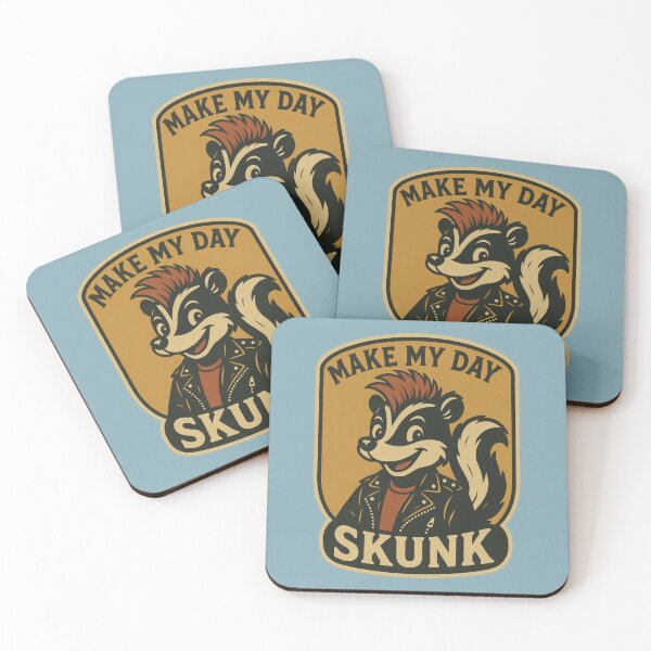 Item preview, Make My Day Skunk – Funny Punk Rock Skunk designed and sold by hangmeart.