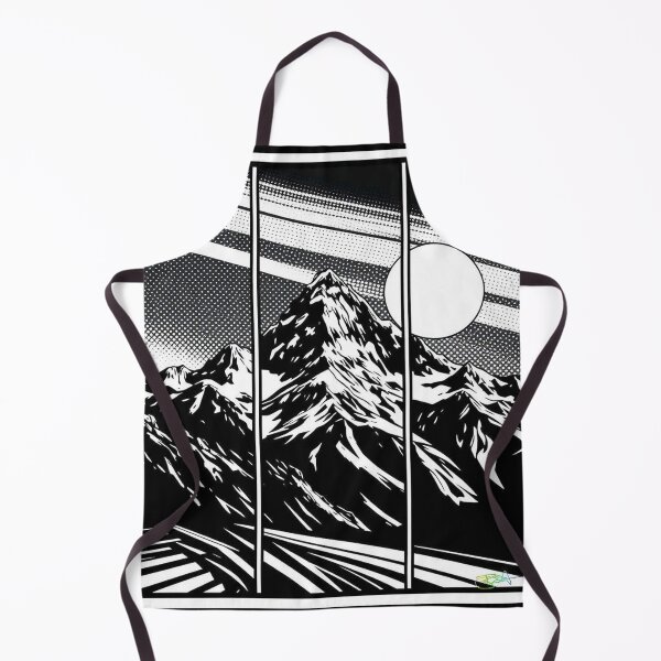 Item preview, Moonlit Triptych Mountain Burst - Pop Art Mountain Landscape Love designed and sold by Benito Del Ray.
