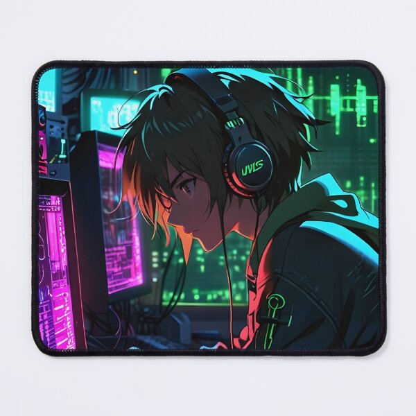 Item preview, Warrior of Code – Cyberpunk Anime Programmer Hacker T-Shirt designed and sold by RetroAnime27.
