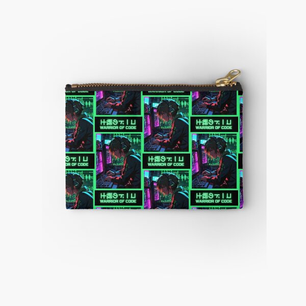Item preview, Warrior of Code – Cyberpunk Anime Programmer Hacker T-Shirt designed and sold by RetroAnime27.