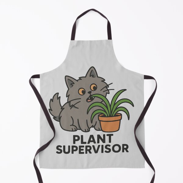 Item preview, Plant Supervisor – Funny Cat Nibbling Houseplant designed and sold by wwshd.