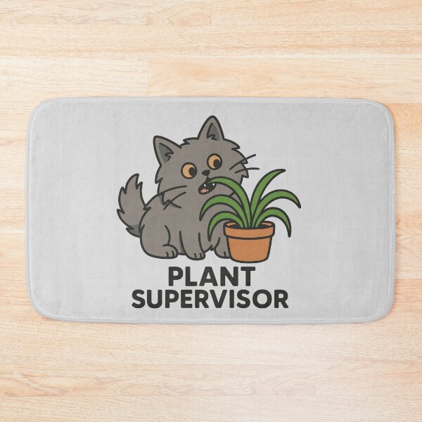 Item preview, Plant Supervisor – Funny Cat Nibbling Houseplant designed and sold by wwshd.