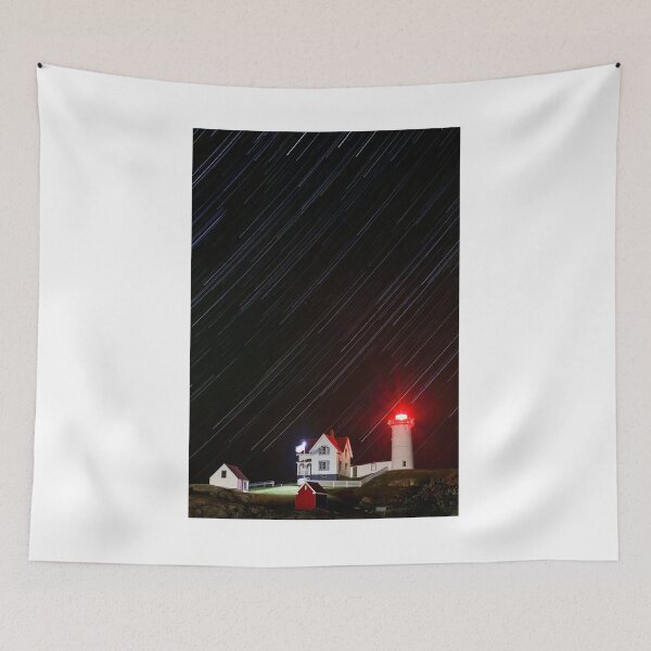 Item preview, Star Trails over Nubble Lighthouse designed and sold by Gerard Fornarotto.