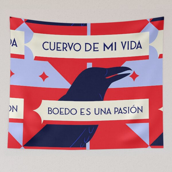 Item preview, Cuervo de mi vida Boedo Pasión Azulgrana  designed and sold by ART ATTACK ZONE.