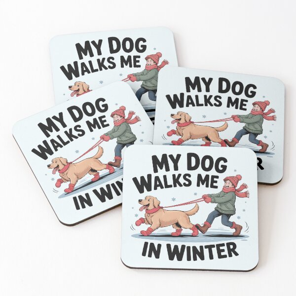 Artikelvorschau, Mein Hund geht im Winter mit mir spazieren entworfen und verkauft von Jollys-ArtShop.