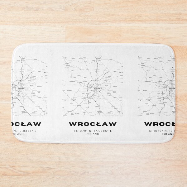 Item preview, Wrocław Poland Map – Minimalist Black & White City Poster designed and sold by RM-Journey.