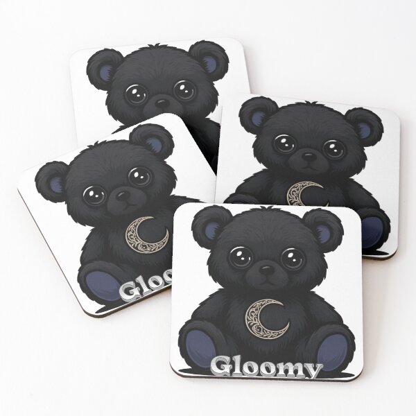 Item preview, Gloomy Celestial Teddy Bear | Dark Ornate Moon Gothic Halloween Plushie Design designed and sold by NSB-Design.