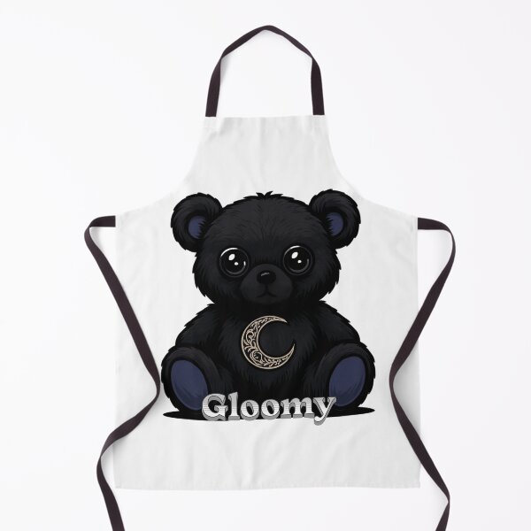 Item preview, Gloomy Celestial Teddy Bear | Dark Ornate Moon Gothic Halloween Plushie Design designed and sold by NSB-Design.
