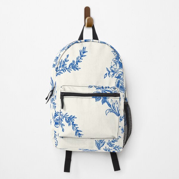Item preview, Blue and White Toile de Jouy Pattern – Vintage French Floral Pattern Design designed and sold by yourgarden.