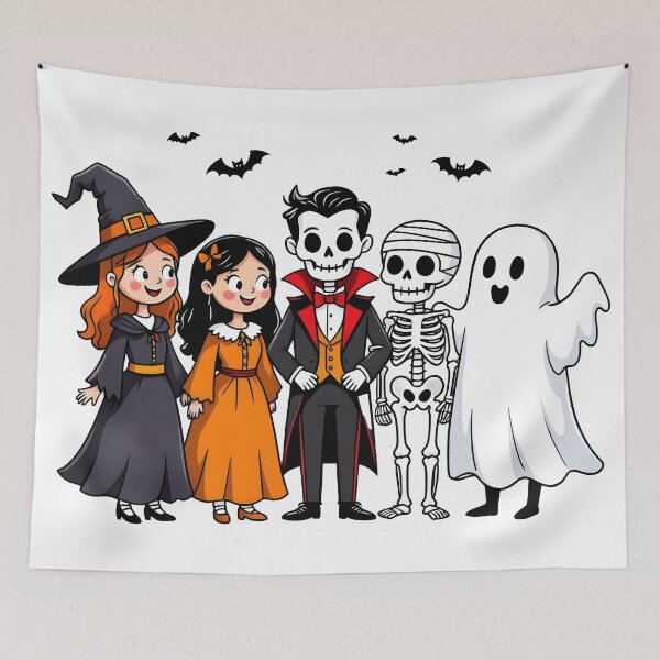 Item preview, funny Halloween characters designed and sold by Uglyandcute.