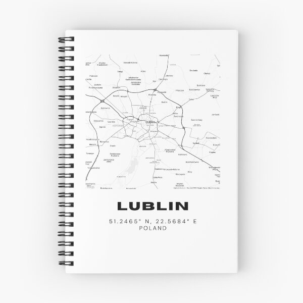 Item preview, Lublin Poland Map – Minimalist Black & White Travel Poster designed and sold by RM-Journey.