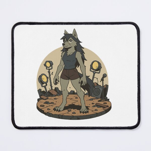 Item preview, Rock Wolf Diva – Fierce Anthro Stage Art designed and sold by CaliLuminos.