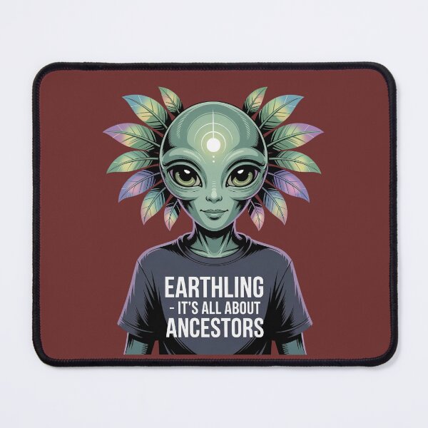 Item preview, Earthling • Ancestral Cosmic Vibes • Mystical Alien Design designed and sold by HolisticFurArt.