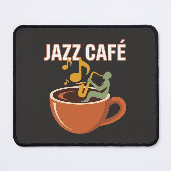 Item preview, "Jazz Café – Coffee with Rhythm" designed and sold by HolisticFurArt.