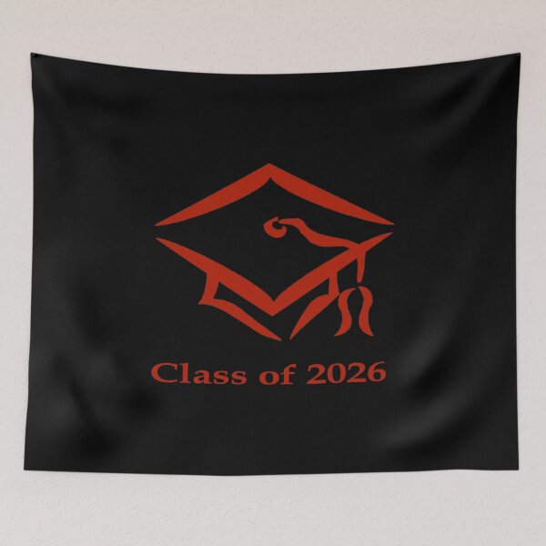 Item preview, Class of 2026 Black and Bright Red designed and sold by ZaryaParx.