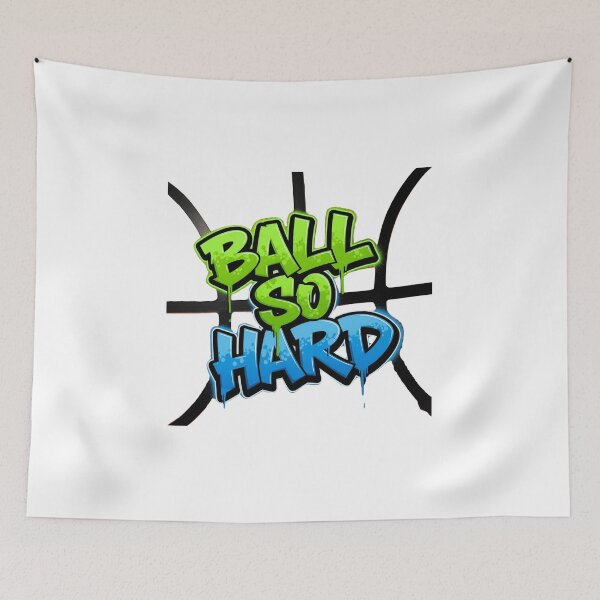 Item preview, Ball So Hard Basketball Motivation Hip Hop t-shirt Design designed and sold by GeniePixel.