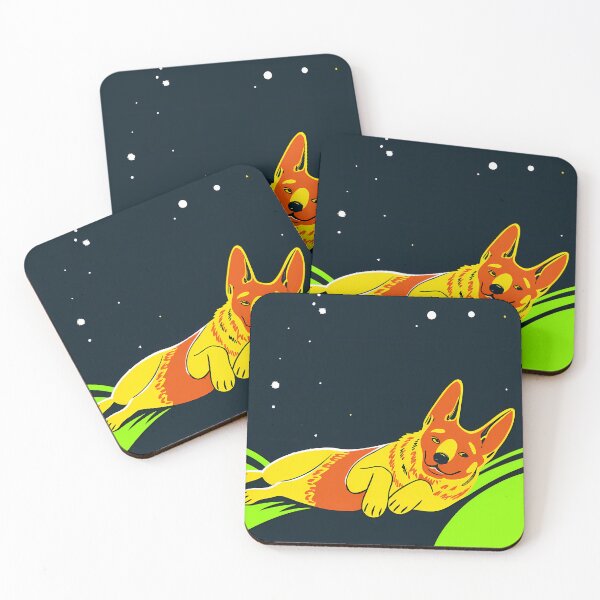 Item preview, Cosmic Dog Animal Illustrations Geometric Bold Styles Art Natural designed and sold by ART ATTACK ZONE.