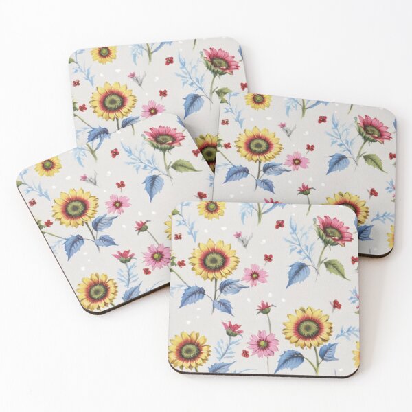 Item preview,  Vintage style  yellow sunflowers designed and sold by Nice-patterns.