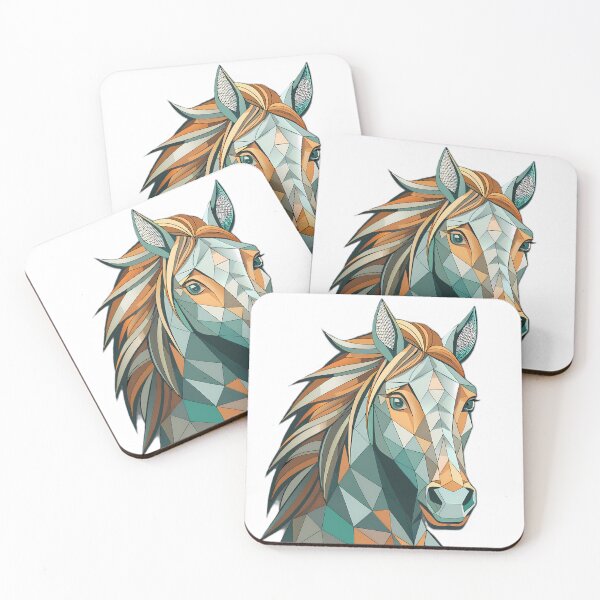 Item preview, Horse Animal Illustrations Geometric Bold Styles Art Natural designed and sold by ART ATTACK ZONE.