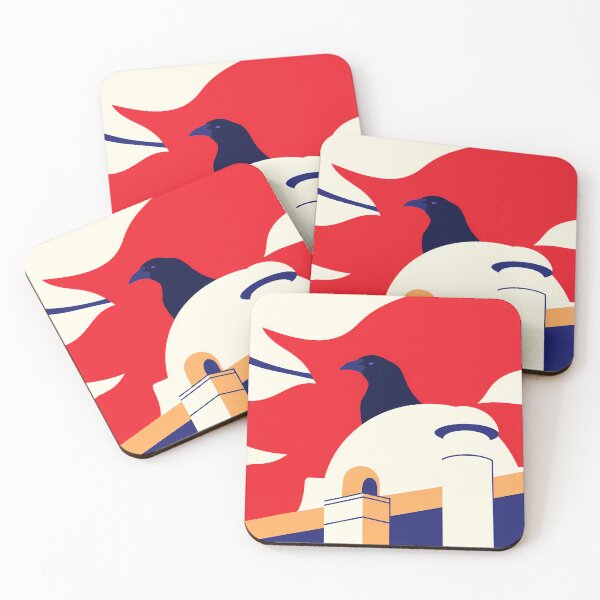 Item preview, Cuervo Animal Illustrations Geometric Bold Styles Art Natural designed and sold by ART ATTACK ZONE.