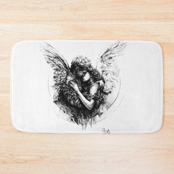 Item preview, The Embrace of Fallen Wings, A4, ink on paper, 2025 designed and sold by oanaunciuleanu.