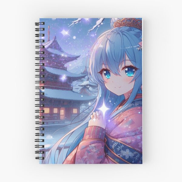 Item preview, Winter Anime Girl – Kawaii Blue Hair Aesthetic in Japanese Snow Scene designed and sold by Sugar Wisdom .