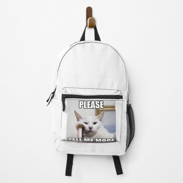 Item preview, Please Tell Me More | Funny Cat Meme designed and sold by Jocamedahub.