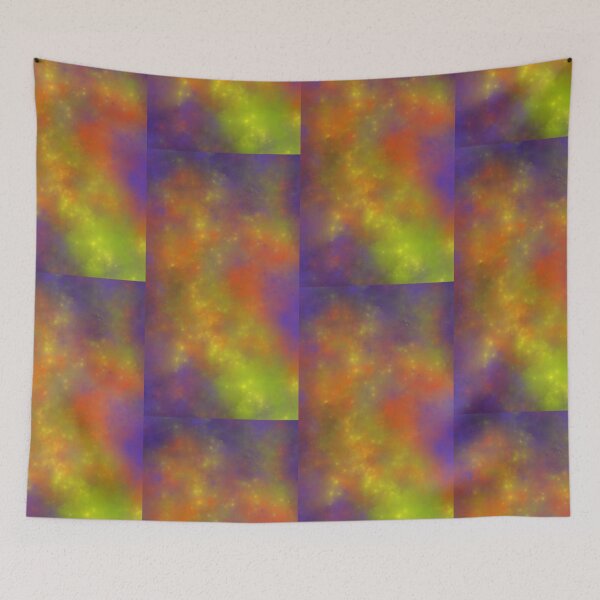 Item preview, Orange, Lilla og Grøn Tåge (Orange, Purple and Green Nebula in Danish) by ElitebyElise designed and sold by ElitebyElise.