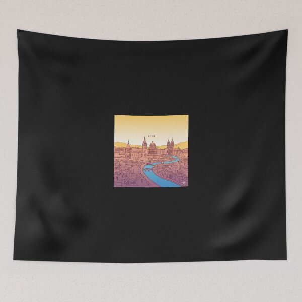 Item preview, Bern Switzerland Minimalist Travel City Skyline Line Art designed and sold by GeniePixel.