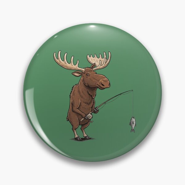 Item preview, Moose fishing  designed and sold by Too Kool Designing .