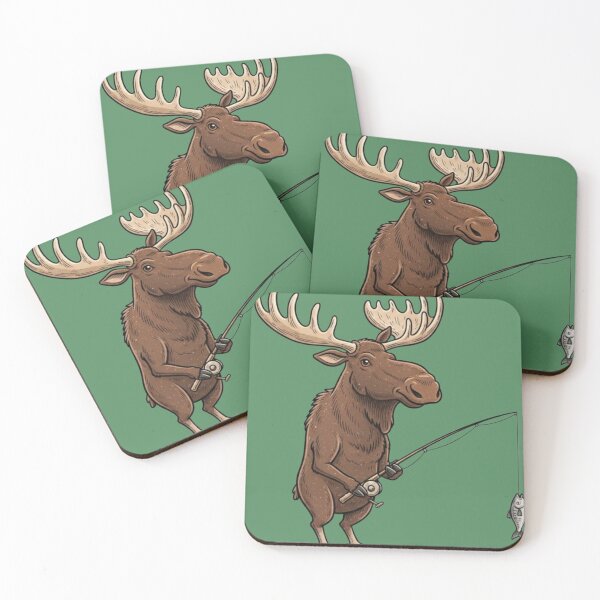 Item preview, Moose fishing  designed and sold by Too Kool Designing .