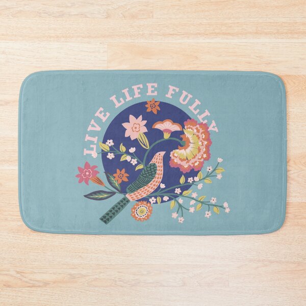 Item preview, Live Life Fully - Spring Floral Bird Affirmations designed and sold by Chigurena.