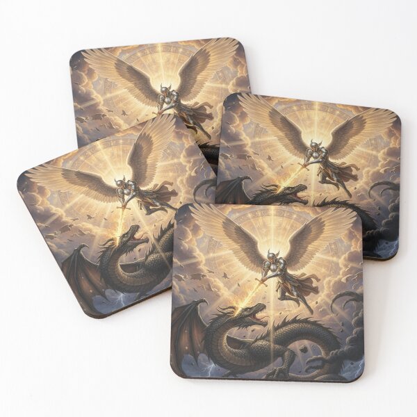 Item preview, Angel Michael Smite the Serpent designed and sold by shakespeare1212.