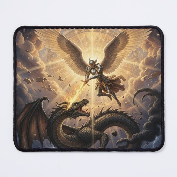 Item preview, Angel Michael Smite the Serpent designed and sold by shakespeare1212.