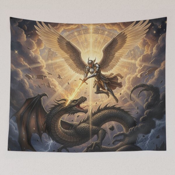 Item preview, Angel Michael Smite the Serpent designed and sold by shakespeare1212.