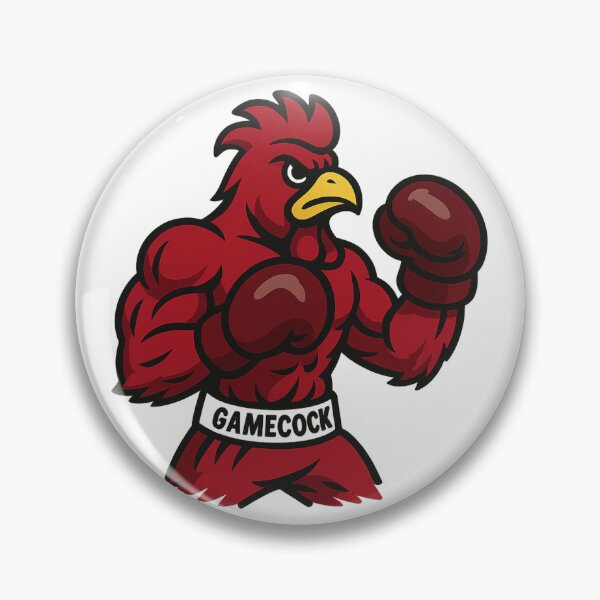 Item preview, Boxing Rooster – Fierce Gamecock Mascot Design designed and sold by LunarBones.