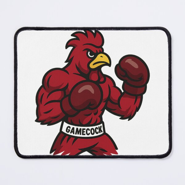 Item preview, Boxing Rooster – Fierce Gamecock Mascot Design designed and sold by LunarBones.