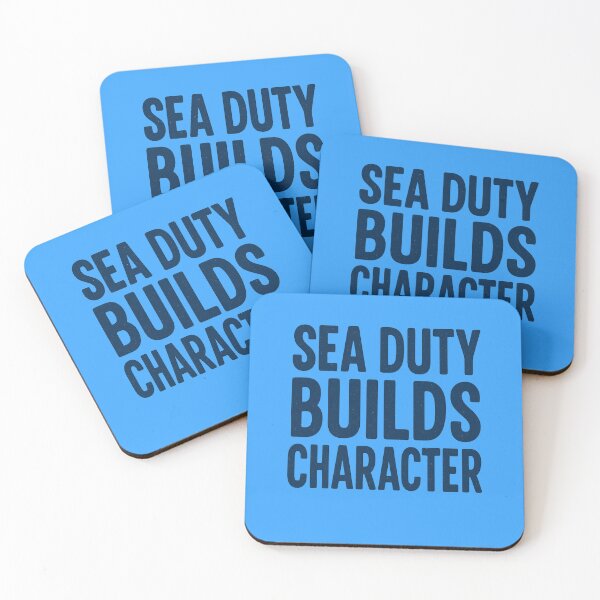 Item preview, Inspirational Quote Sea Duty Builds Character Strength designed and sold by ArtComixHaven.