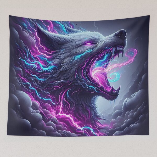 Item preview, Lunar Galactic Wolf Design Style Two designed and sold by Mark Cannon.