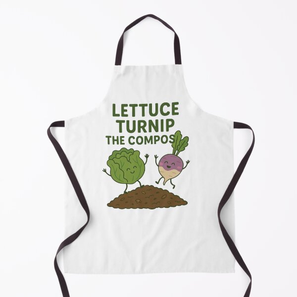 Item preview, Lettuce Turnip the Compost – Eco Humor Pun Design designed and sold by Prints-by-Olaf.