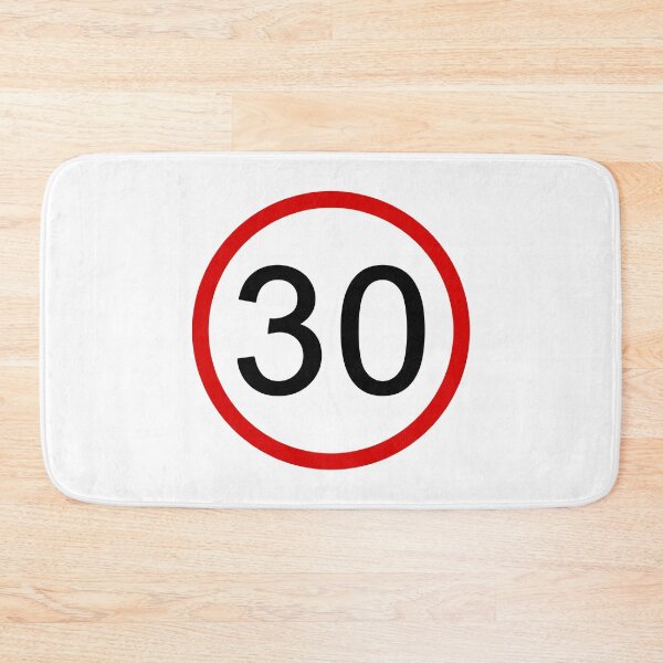 Item preview, No. 30, Red Circle, Road Sign, Age, Birthday  designed and sold by AASparksDesigns.