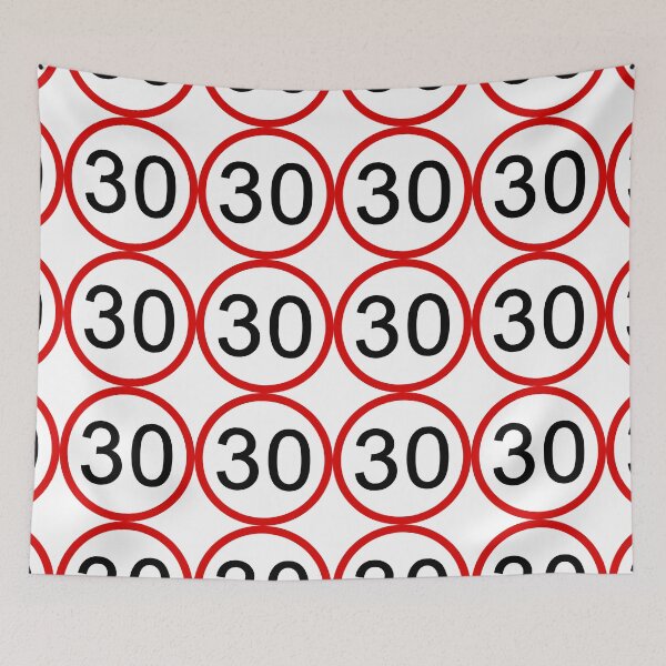 Item preview, No. 30, Red Circle, Road Sign, Age, Birthday  designed and sold by AASparksDesigns.