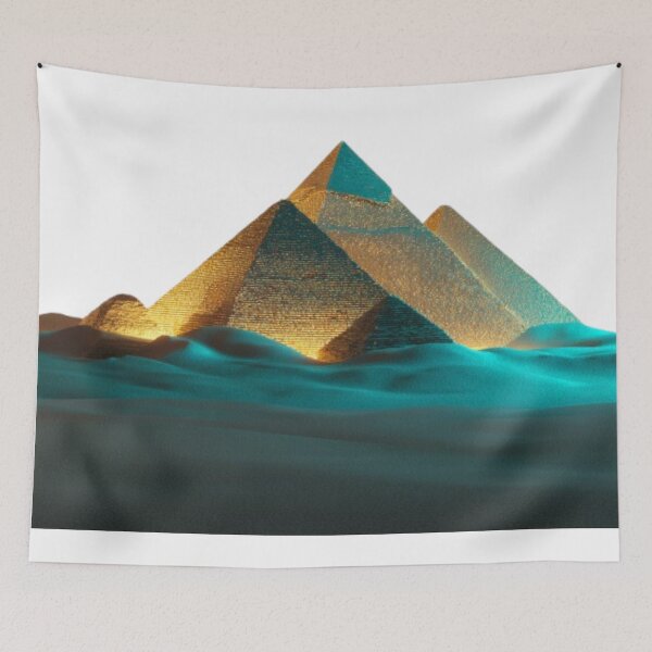 Item preview, Egyptian Pyramids Desert Glow designed and sold by AlexLineArt.